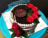 Foto langkah ke 23 dari resep Blackforest Kukus Lembut (Rainbow Cake/Cake Ultah).