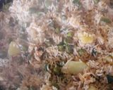 A picture of step 5 of Green Gram Rice.