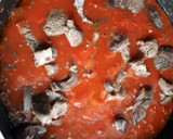 Foto del paso 3 de la receta: Fideos al huevo con pimentón ahumado y salsa de tomate con osobuco desgrasado