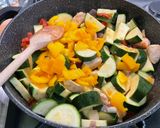 Une image de l'étape 17 de Tajine de poulet aux légumes et pruneaux.