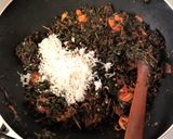 A picture of step 5 of Chingri Narkel diye Laal Shaag / Shaak.