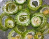 A picture of step 2 of Crispy Bitter Gourd Fry.