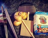 A picture of step 1 of Parmigiano gnocchi.