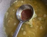 A picture of step 5 of Masala oats.