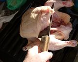 Foto del paso 1 de la receta: Pollo a la parrilla del horno con papas