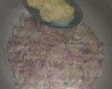 A picture of step 3 of Kadu gosht.