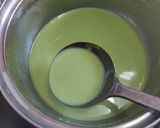 Hình bước làm 1 của món Pudding Trà Xanh