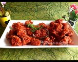 A picture of step 3 of Schezwan Pakode.