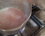 A picture of step 7 of Kashmiri chai /Pink tea.