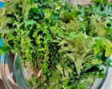 A picture of step 1 of Kale and kumquat salad.