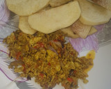 A picture of step 6 of Fried yam and egg source.