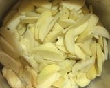 A picture of step 2 of Rosemary garlic potato wedges with salad.