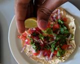 A picture of step 4 of Masala papad.