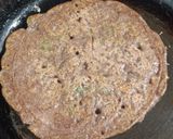 A picture of step 7 of Ragi Onion Chilla.