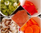Foto del paso 1 de la receta: Salmón con verduras al horno