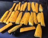 Une image de l'étape 6 de Courgettes jaunes marinées grillées aux graines de nigelle (recette plancha).