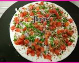 A picture of step 2 of Cheese uttapam with a Twist.