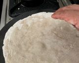 A picture of step 1 of Jowar Bhakri with Dill Sabji.