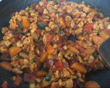 Foto del paso 6 de la receta: Espirales de lenteja con falsa boloñesa de Soja texturizada con tomate seco y albahaca