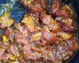 A picture of step 2 of Honey glazed mbuzi.