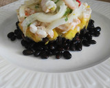 Foto del paso 10 de la receta: Judías negras con mango y ceviche de gambas