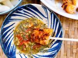 Mực nướng sate bằng nồi chiên không dầu