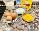 Foto del paso 1 de la receta: Pastel relleno con crema pastelera de chocolate (versión sin gluten de “Bavette- Gastronomía”)