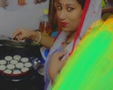 A picture of step 2 of French beans veggie appam.