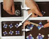 A picture of step 9 of Ajisai (hydrangea) Mizu Yōkan ; Wagashi.