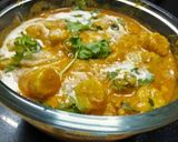 A picture of step 1 of Gatta curry Rajasthani gatte curry.