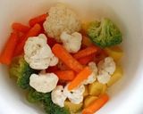 A picture of step 1 of Baked Cauliflower Broccoli.