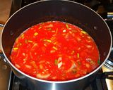 A picture of step 5 of Mike's EZ Cajun Shrimp Creole.