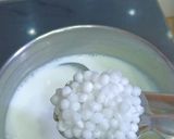 A picture of step 2 of Sabudana Kheer.