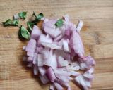 A picture of step 1 of Flat beans bhaji (sharvan ghevda).