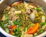 Hình bước làm 4 của món Canh Bò Nấu Dưa Cải Chua