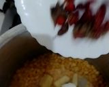 A picture of step 2 of چنا دال شامی.