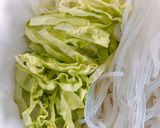 Hình bước làm 5 của món 🌱 Bún Tàu Trộn Nấm Xào Giá Chay (Vegan)