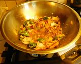 A picture of step 2 of Idli uppuma.