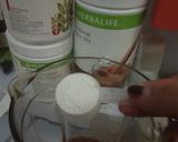 Foto langkah ke 2 dari resep Banana coklat smooties herballife.