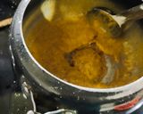 A picture of step 1 of Kadhi Chawal.