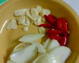 Gambar langkah 2 resipi King Oyster Mushroom Kacang Buncis.