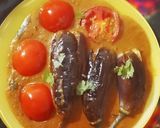 A picture of step 7 of Hyderabadi Bagara Baingan.