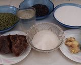 Foto langkah ke 1 dari resep Bubur Kacang Hijau Ketan Hitam.