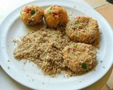 A picture of step 4 of Vegetable kebab a party favorite starter/appetizer.