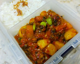 Foto langkah ke 8 dari resep 018. #bekalkerja : KeKer Balado 💪🤣 (Kentang + Kerang Balado).