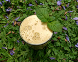 Foto del paso 4 de la receta: Licuado smoothie de durazno y nuez 🍹