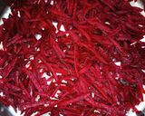 A picture of step 1 of 5 minutes Stir-Fry Beetroot Sambharo. Quick And Nutritional.