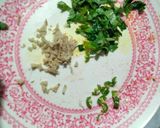 A picture of step 2 of Aloo Tikki stuffed with green Peas.