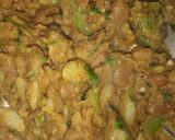 A picture of step 2 of Mexican paratha.