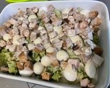 Une image de l'étape 9 de Flan de chou romanesco au porc et parmesan.